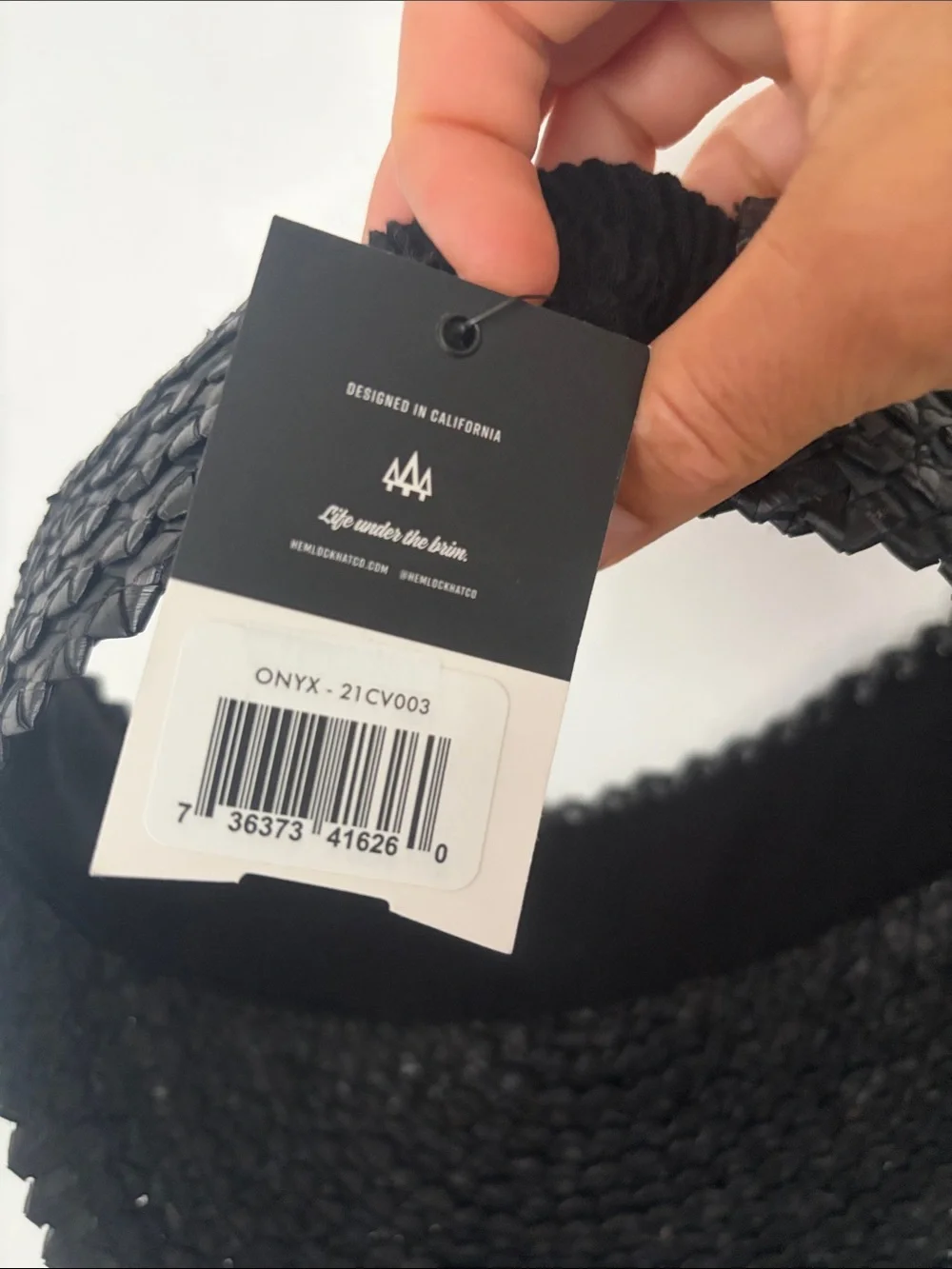 NWT Hemlock Capri Straw Visor